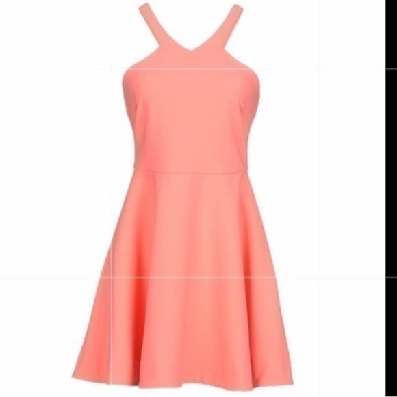 Elizabeth & James Salmon Short Cocktail Dress